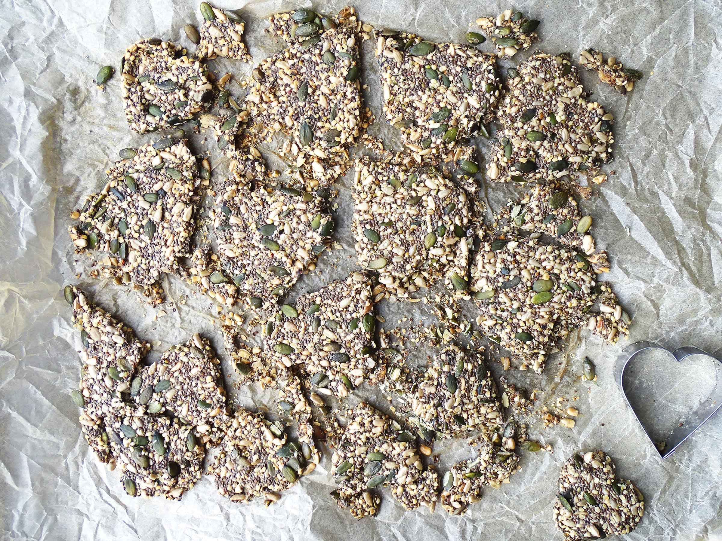 Baked Seed Crackers