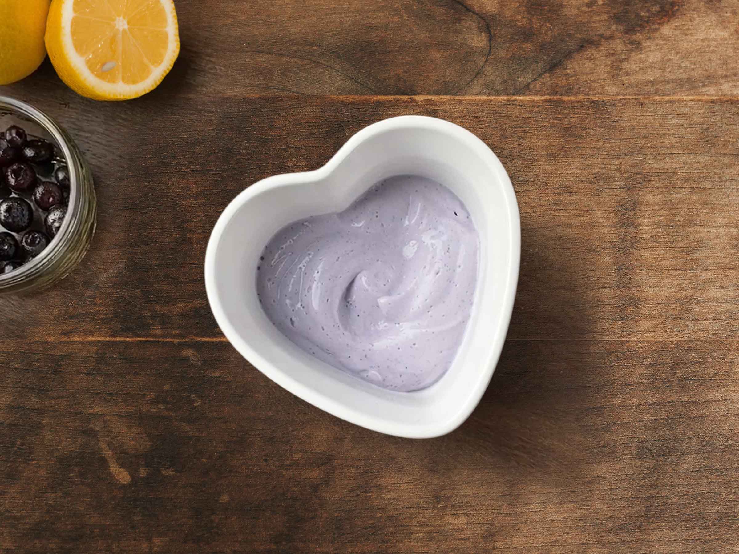 Homemade Lemon Blueberry Yogurt (Dairy and Sugar Free) Anti Candida