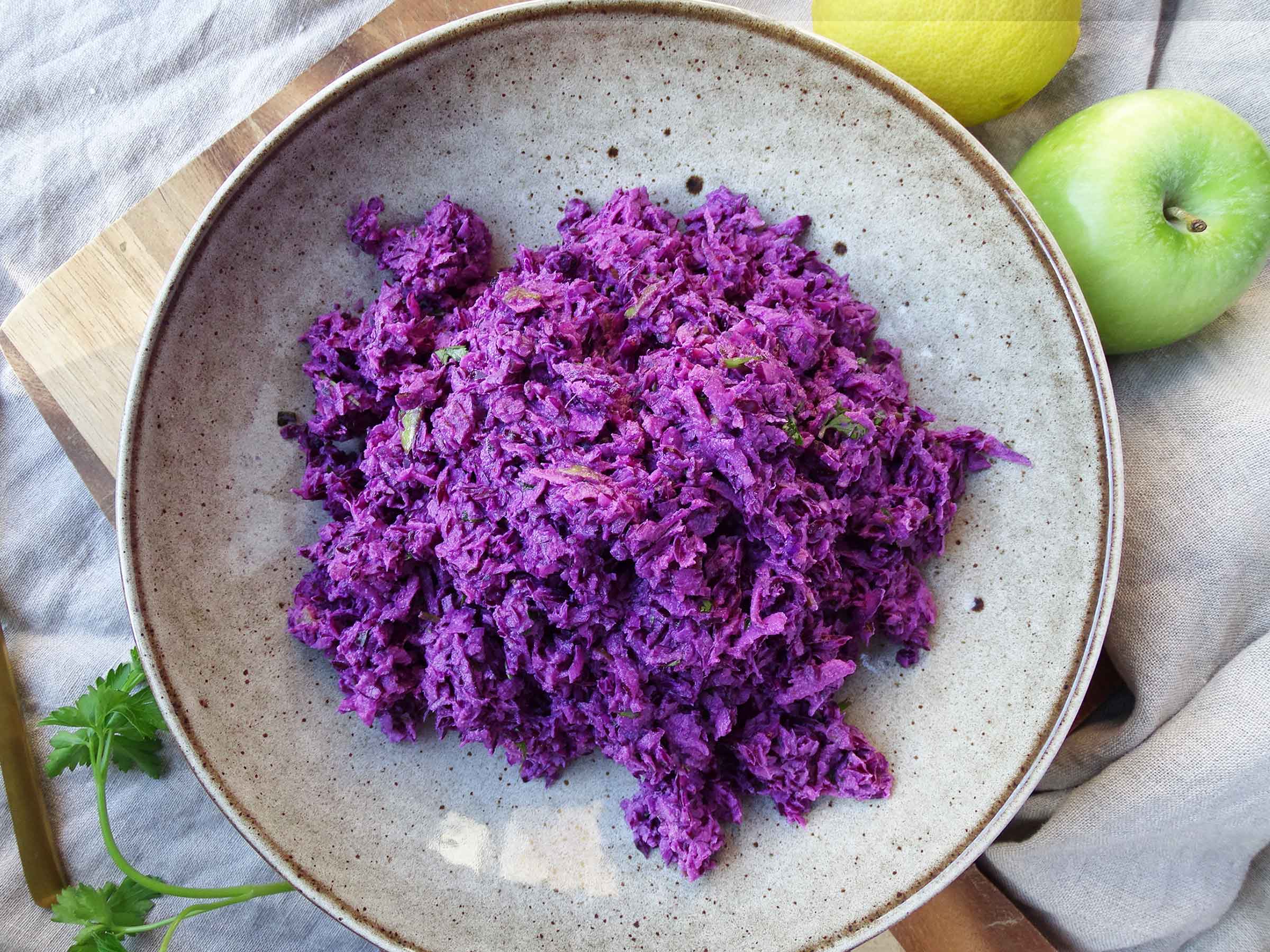 Dairy Free Cabbage Coleslaw No Mayo