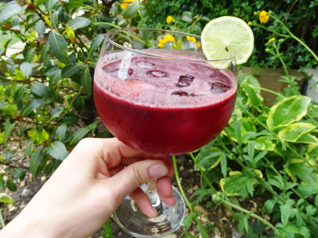 blueberry and lime sparkling drink sugar free alcohol free