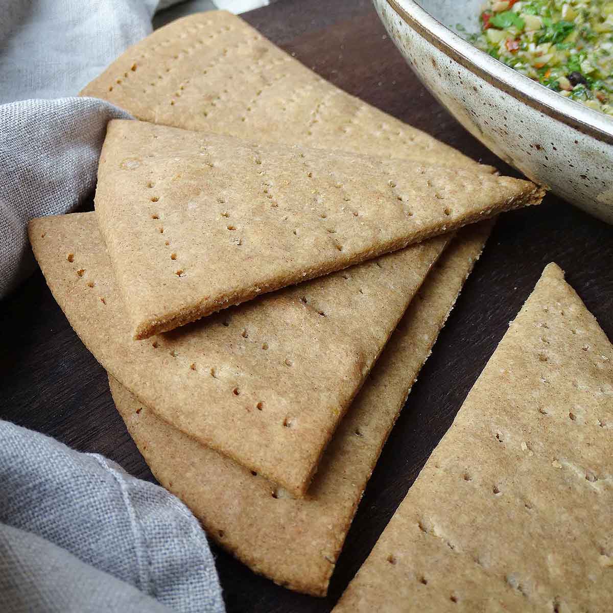 Gluten Free and Dairy Free "Cheesy" Buckwheat Crackers Anti Candida
