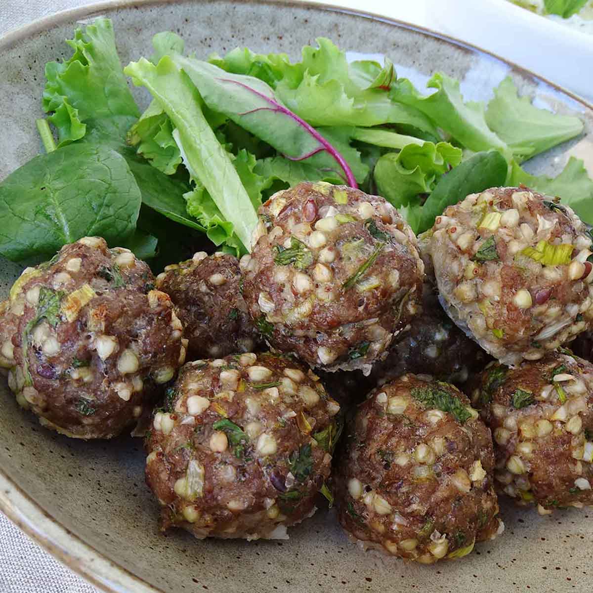 Lamb and Buckwheat Meatballs Easy Candida Dinner Recipe Anti