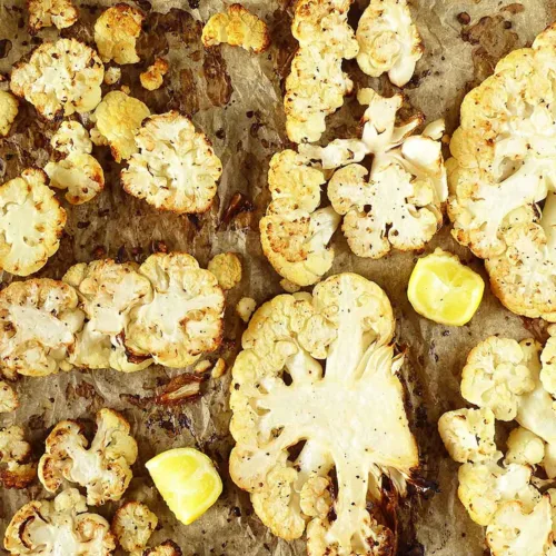 Lemon Roasted Cauliflower Steaks
