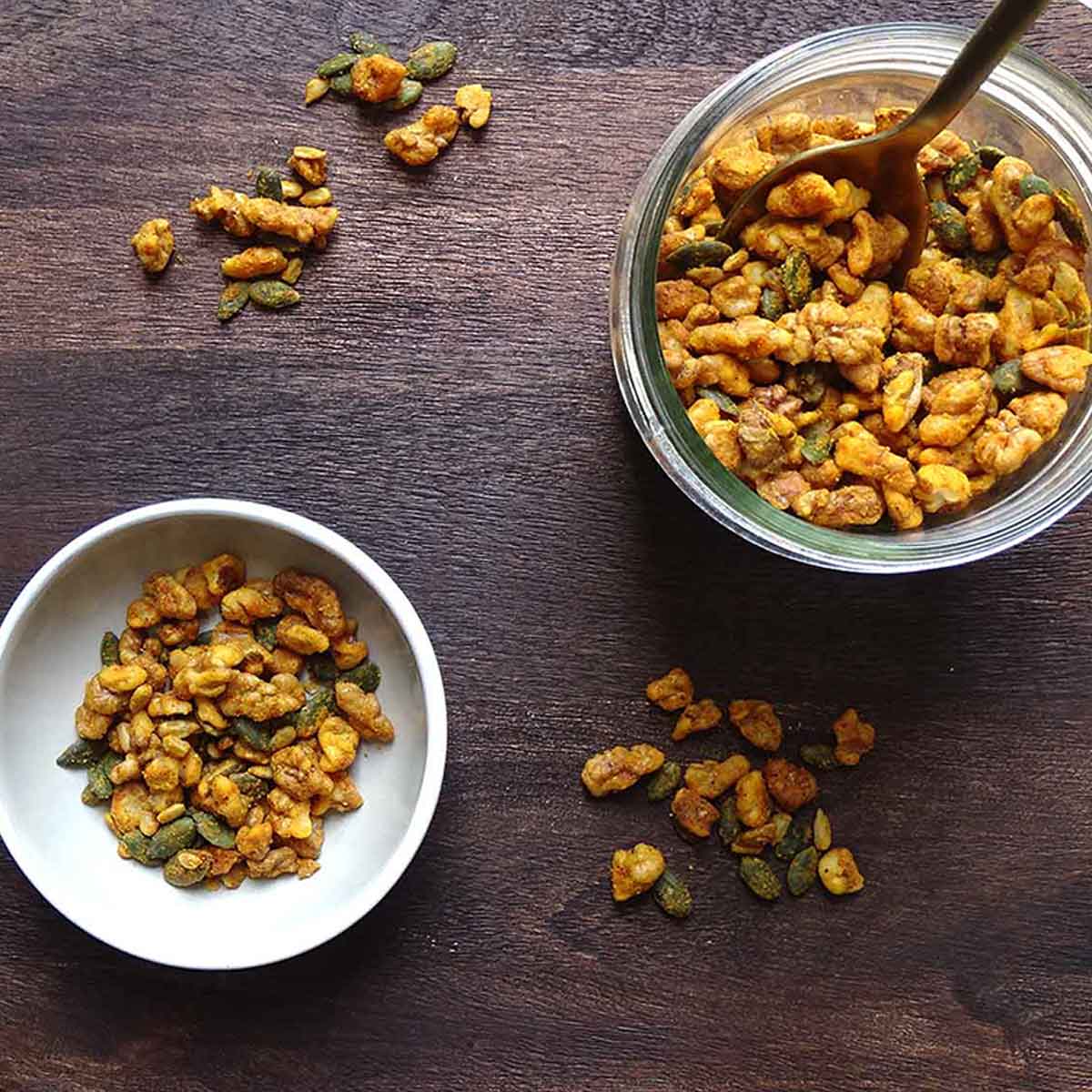 Turmeric and Smoked Paprika Spiced Nuts and Seeds Anti Candida Kitchen