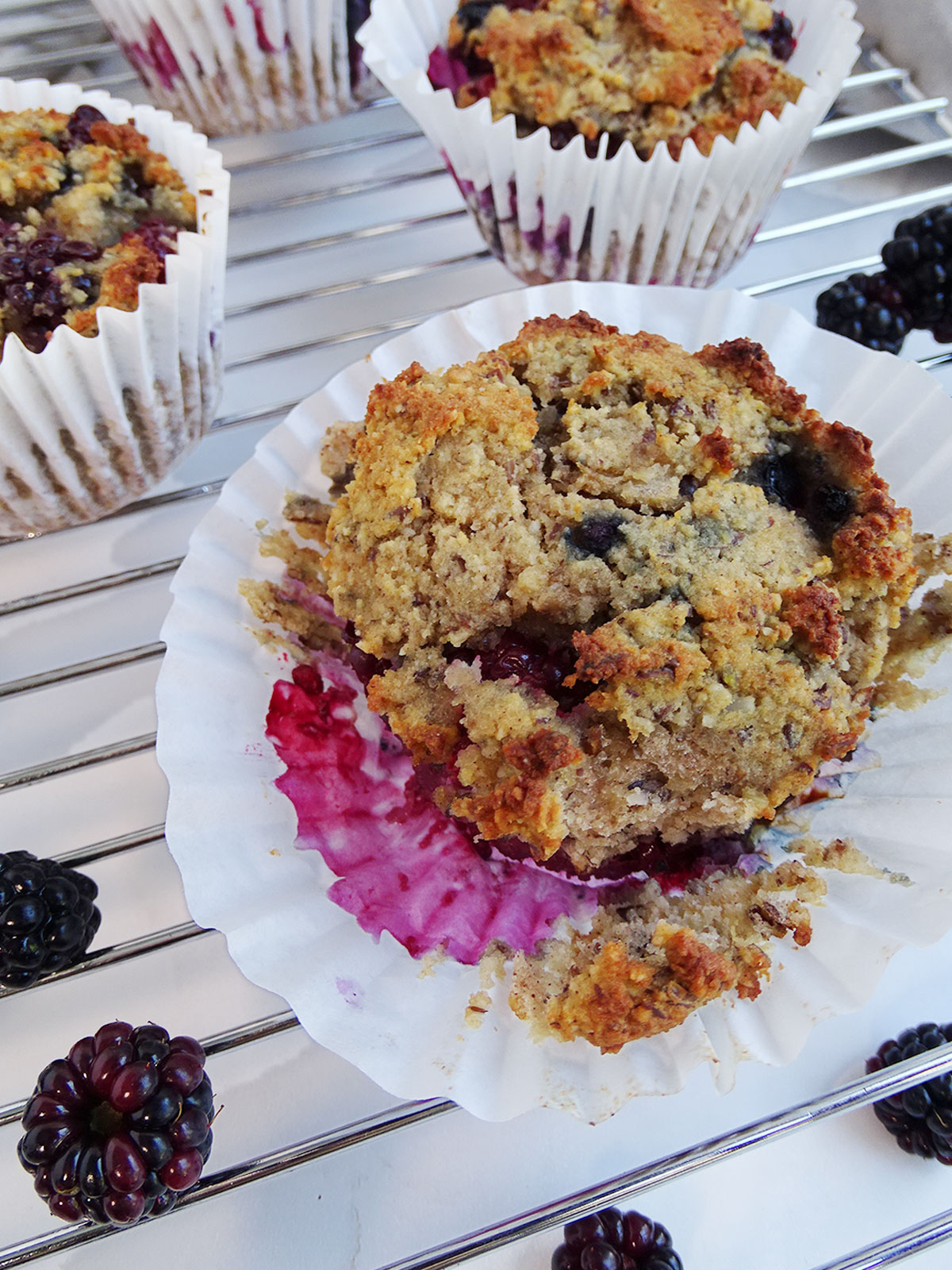 Gluten-Free Blackberry Muffins