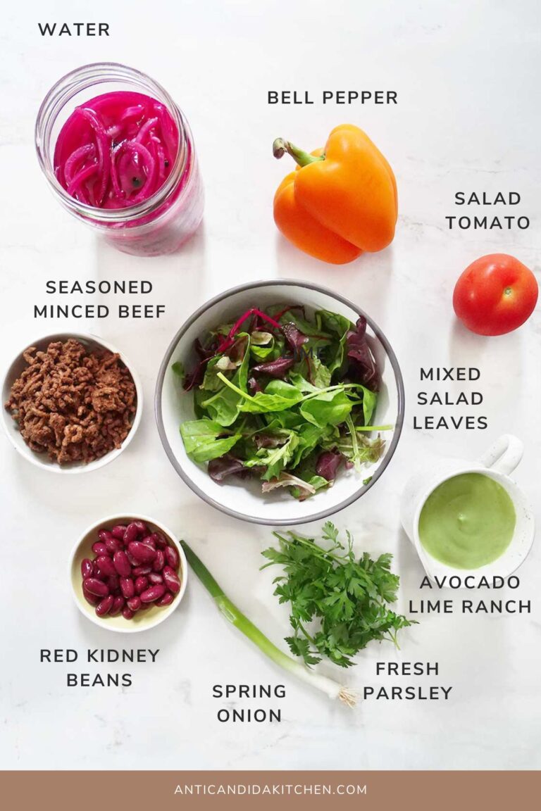 Ground Beef Healthy Taco Salad Recipe Anti Candida Kitchen