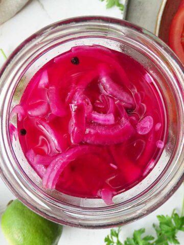 Homemade Red Onion & Lime Pickles Recipe