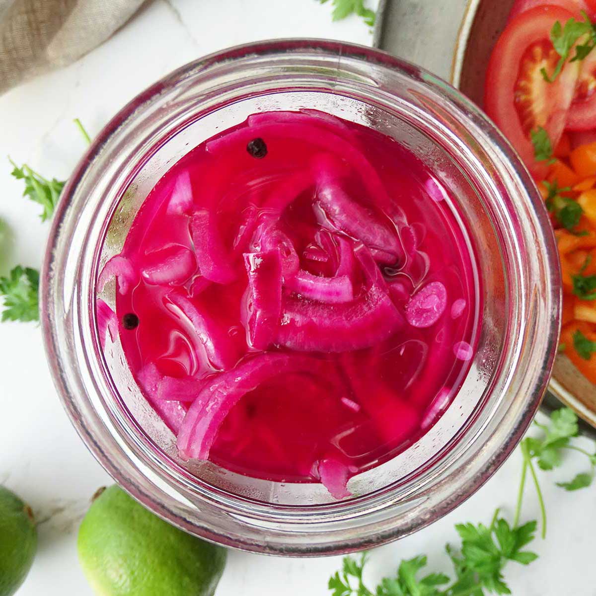 Homemade Red Onion & Lime Pickles Recipe