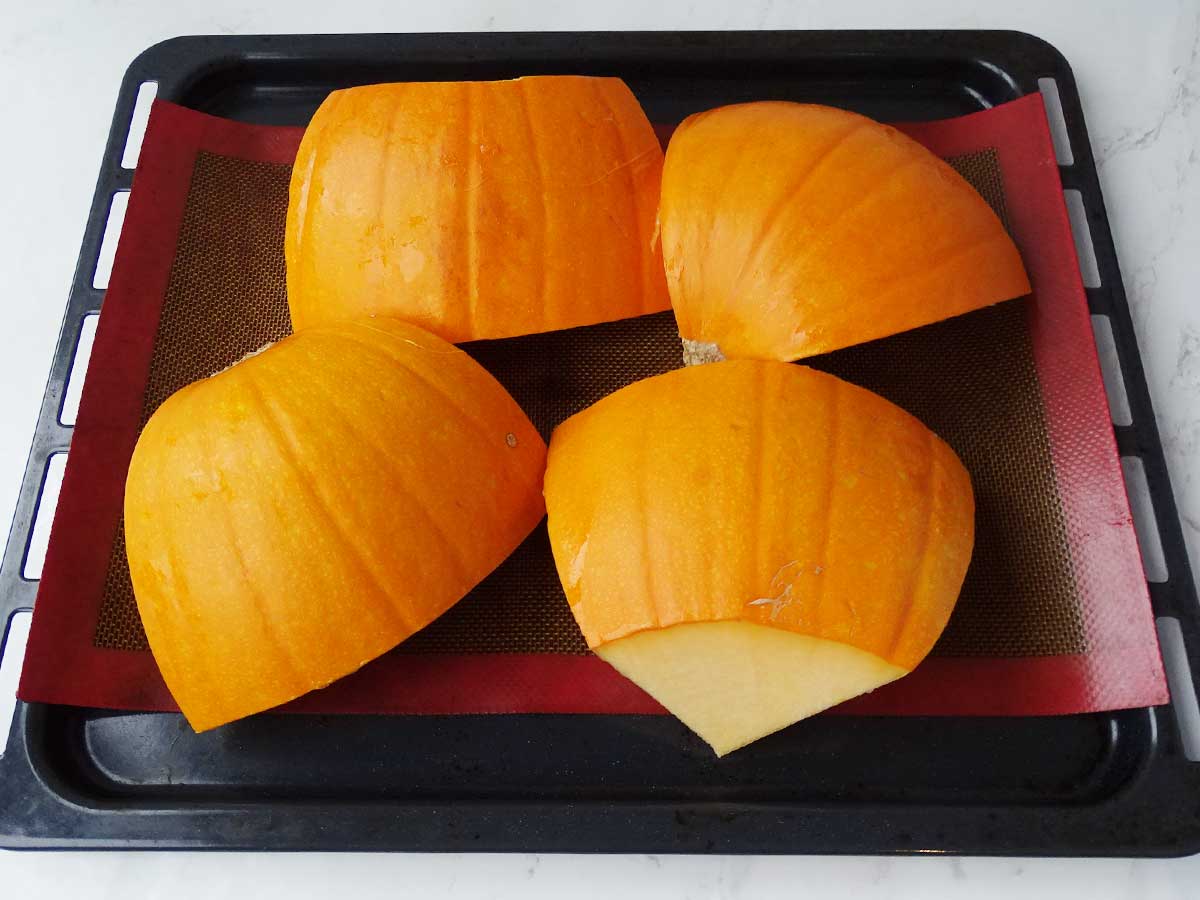 Step 6 - Homemade Unsweetened Pumpkin Puree Oven Method