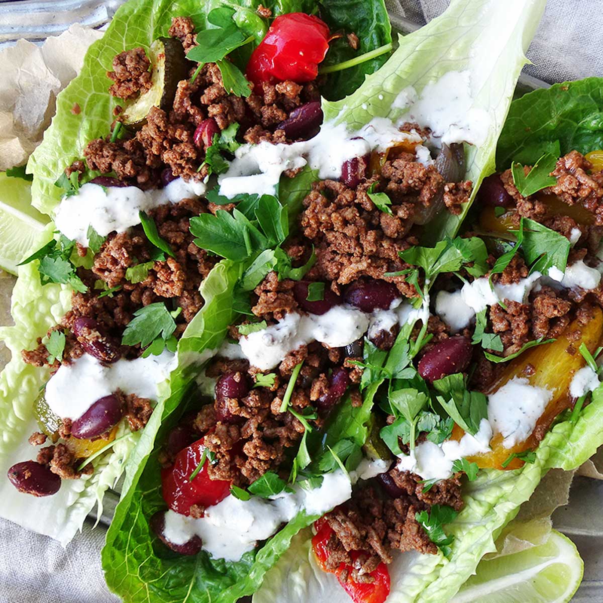 Ground Beef Lettuce Wraps Recipe