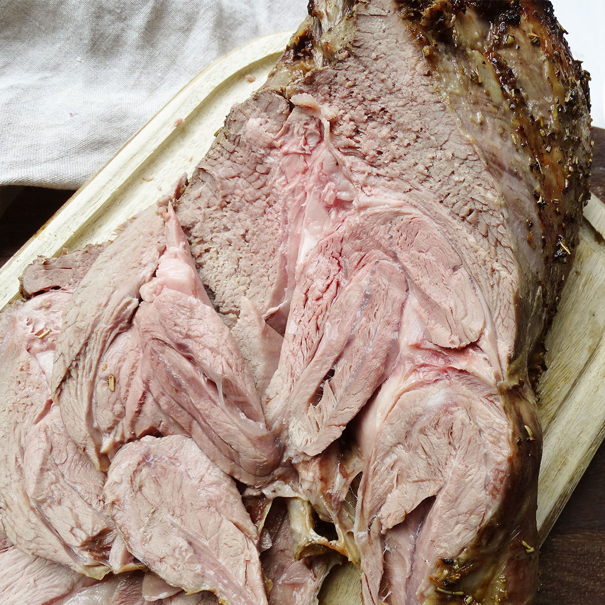 Easy Lemon and Herb Roasted Lamb Leg Recipe