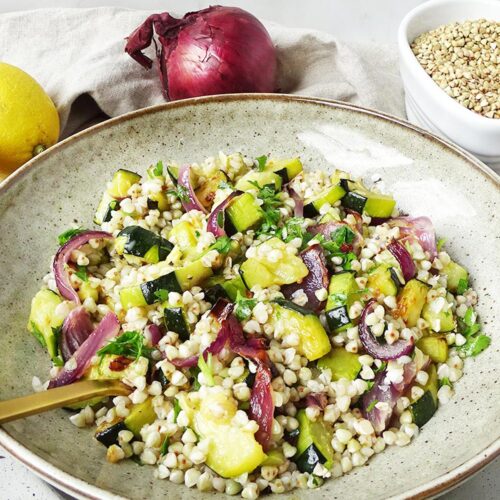Lemon Zucchini Buckwheat Salad Recipe Gluten Free Dairy Free